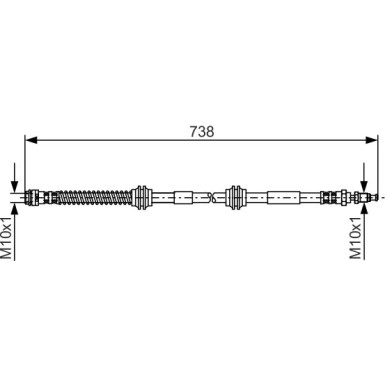 BOSCH | Bremsschlauch | 1 987 481 370