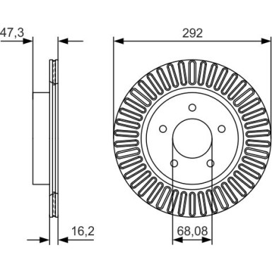 BOSCH | Bremsscheibe | 0 986 479 D20