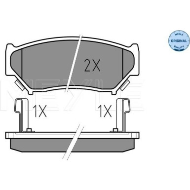 Meyle | Bremsbelagsatz, Scheibenbremse | 025 219 0715/W