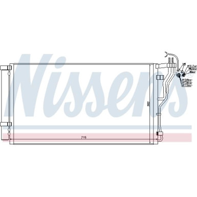 Nissens | Kondensator, Klimaanlage | 940347