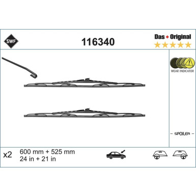 SWF | Wischblatt | Scheibenwischer | 116340