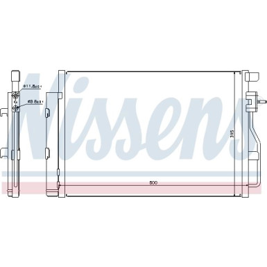 Nissens | Kondensator, Klimaanlage | 940246