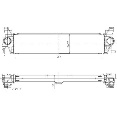 NRF | Ladeluftkühler | 309383