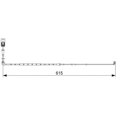 BOSCH | Warnkontakt, Bremsbelagverschleiß | 1 987 473 056