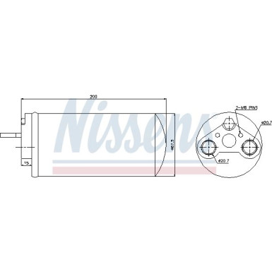 Nissens | Trockner, Klimaanlage | 95461