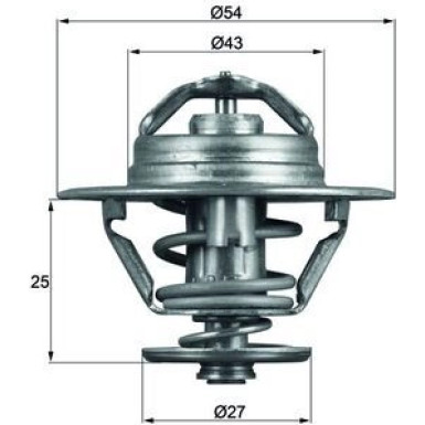 Mahle | Thermostat, Kühlmittel | TX 93 79D