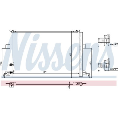 Nissens | Kondensator, Klimaanlage | 940225