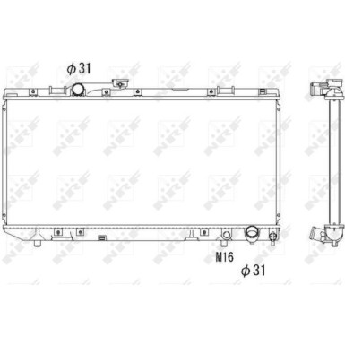 NRF | Kühler, Motorkühlung | 53308