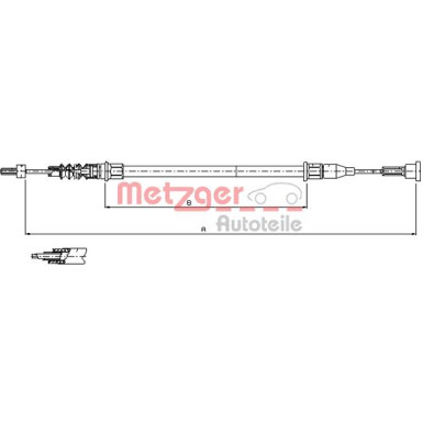 Metzger | Seilzug, Feststellbremse | 11.5761