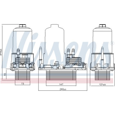 Nissens | Ölkühler, Motoröl | 91120