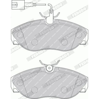Ferodo | Bremsbelagsatz, Scheibenbremse | FVR1396