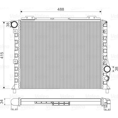 Valeo | Kühler, Motorkühlung | 811068