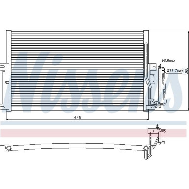 Nissens | Kondensator, Klimaanlage | 94234