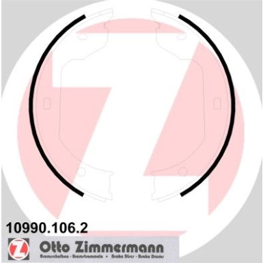 Zimmermann | Bremsbackensatz, Feststellbremse | 10990.106.2