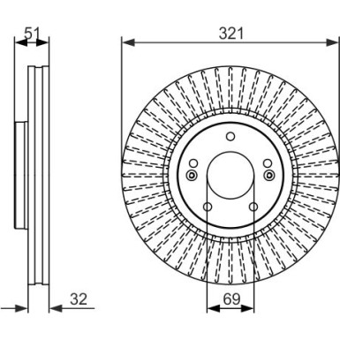 BOSCH | Bremsscheibe | 0 986 479 692