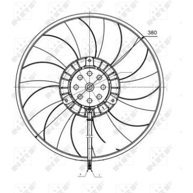 NRF | Lüfter, Motorkühlung | 47422