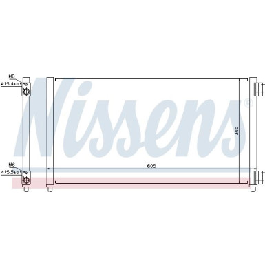 Nissens | Kondensator, Klimaanlage | 94633