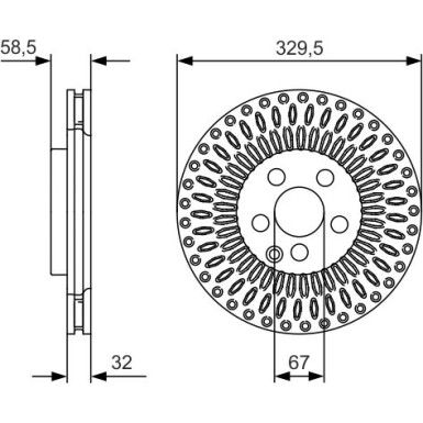 BOSCH | Bremsscheibe | 0 986 479 D13