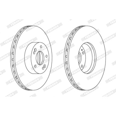 Ferodo | Bremsscheibe | DDF1631C-1