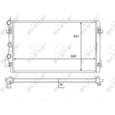 NRF | Kühler, Motorkühlung | 59056
