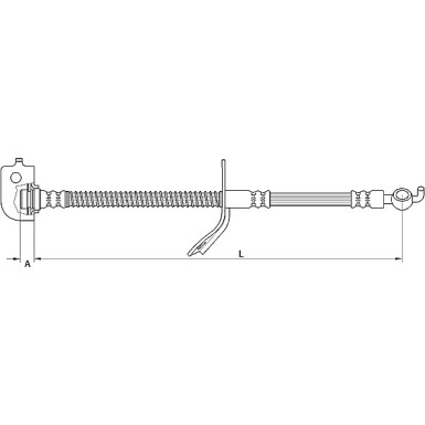 Metzger | Bremsschlauch | 4110736