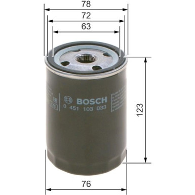 BOSCH 0 451 103 033 Ölfilter