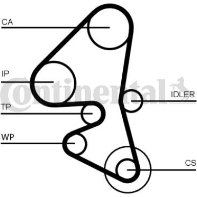 ContiTech | Zahnriemen | CT1163