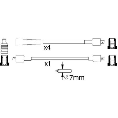 BOSCH | Zündleitungssatz | 0 986 356 741