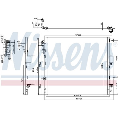 Nissens | Kondensator, Klimaanlage | 940407