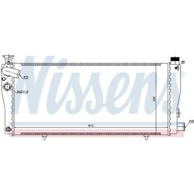 Nissens | Kühler, Motorkühlung | 63709