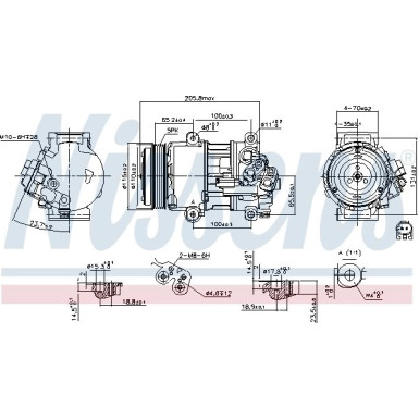 Nissens | Kompressor, Klimaanlage | 89479