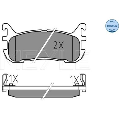 Meyle | Bremsbelagsatz, Scheibenbremse | 025 233 8713/W