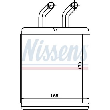 Nissens | Wärmetauscher, Innenraumheizung | 77526