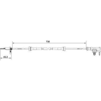 BOSCH | Sensor, Raddrehzahl | 0 265 007 637