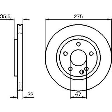 BOSCH | Bremsscheibe | 0 986 478 474