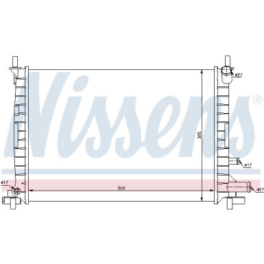 Nissens | Kühler, Motorkühlung | 62086