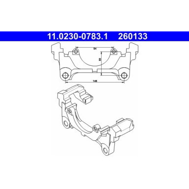 ATE | Halter, Bremssattel | 11.0230-0783.1