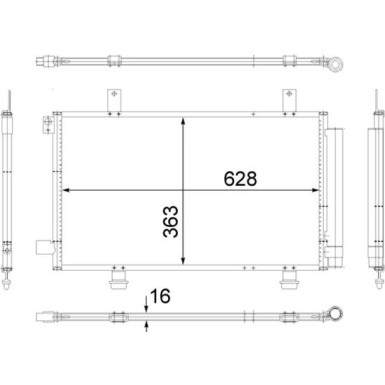 Mahle | Kondensator, Klimaanlage | AC 556 000S