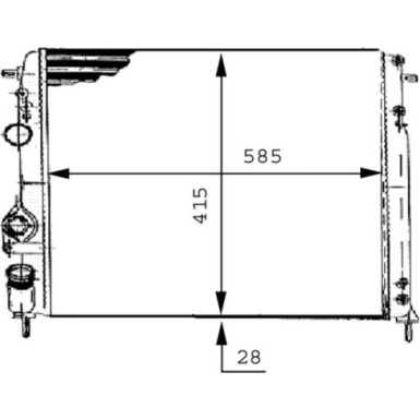 Mahle | Kühler, Motorkühlung | CR 493 000S