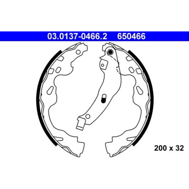 ATE | Bremsbackensatz | 03.0137-0466.2