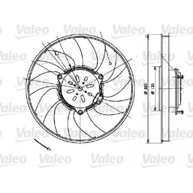 Valeo | Lüfter, Motorkühlung | 696082