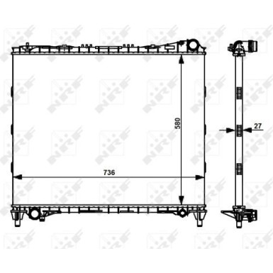 NRF | Kühler, Motorkühlung | 59174