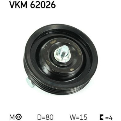 SKF | Spannrolle, Keilrippenriemen | VKM 62026