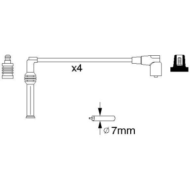 BOSCH | Zündleitungssatz | 0 986 356 778