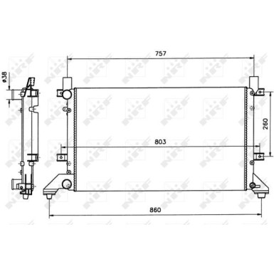 NRF | Kühler, Motorkühlung | 58240