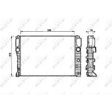 NRF | Kühler, Motorkühlung | 53829