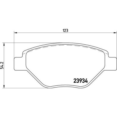 Brembo | Bremsbelagsatz, Scheibenbremse | P 68 031