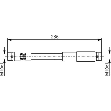 BOSCH | Bremsschlauch | 1 987 476 406