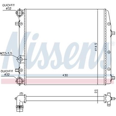 Nissens | Kühler, Motorkühlung | 652691