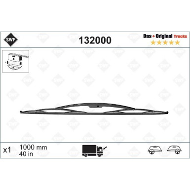 SWF | Wischblatt | Scheibenwischer | 132000